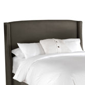 Nail Button Napa Wingback Headboard