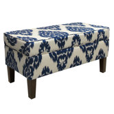 Diamonds Fabric Storage Bench