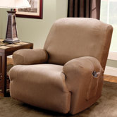 Stretch Stripe Recliner Slipcover