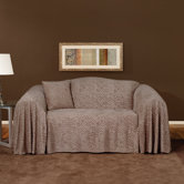 Plush Animal Loveseat Throw Slipcover
