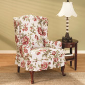 Stretch Olivia Wing Chair T Cushion Slipcover