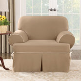 Cotton Duck Club Chair T-Cushion Slipcover