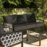 Parkview Cast Deep Seating Sofa with Cushions