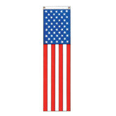 Patriotic 50-Star Vertical Flag