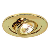 4" Wall Wash Trim for Recessed Housing in Polished Brass