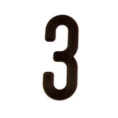 4" Address Light in Black (number 3)