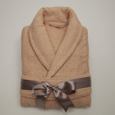 Herringbone Weave 100% Turkish Cotton Unisex Bathrobe