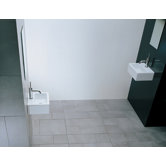 Domino Vessel or Wall-Mount Sink in White