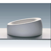 Scultara Asymmetrical Vessel Sink in White