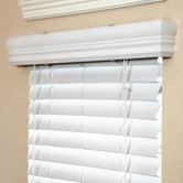 2" Faux Wood Blind in White - 48" L