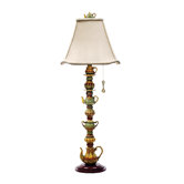 Tea Service Candlestick Table Lamp