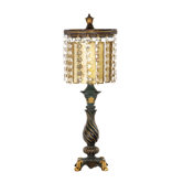 Crystal Table Lamp in Amber