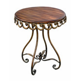 Scalloped End Table