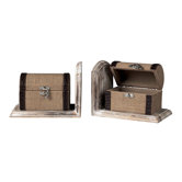 Travellers Trunk Bookends