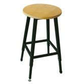 Height Adjustable Stool with Footring
