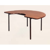 Kidney Shaped Tapered Leg Table