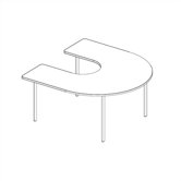 Horseshoe Welded Frame Table
