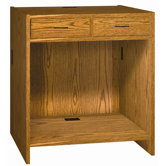 Two Drawer Unit 32.25"-39.75" H x 36" W Extension Desk Return