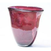 Hand Blown Decorative Vase in Purple