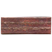 Barbed Wire 2" x 6" Copper Border Tile