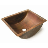 Plain Hammered Barrel Copper Undermount Sink