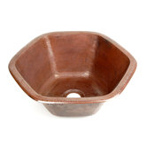 Hexagon Copper Prep Sink