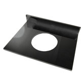25" Vanity Top for Round Undermount Stone Sink