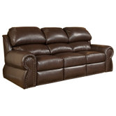 Cordova Leather Full Sleeper Sofa