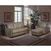 Skyline 3 Seat Leather Sofa Set