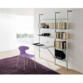 Regalwand "Premium Ok-9" mit Pfosten aus eloxiertem Aluminium