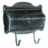 Floral Horizontal Wall Mounted Mailbox