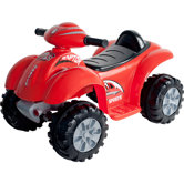 Battery Powered Red Raptor 4 Wheeler Car
