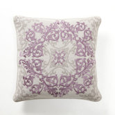 Baroque and Roll Urbane Pillow in Plum