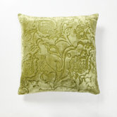 Green Fields Velvet Matelasse GRN Pillow