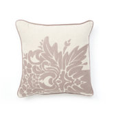 Illusion Flora Pillow in Purple Embroidered