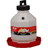 Plastic Poultry Waterer in Red