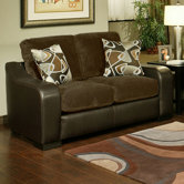 Cortland Leather Loveseat