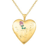 Rose "15" Heart Locket Necklace