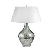 Hand Etched Table Lamp