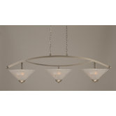 Bow 3 Light Uplight Kitchen Island Pendant