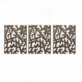 Arbera Wall Art in Bronze (Set of 3)