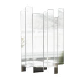 Strip Mirrored Wall Art in Clear (Set of 7)
