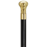 Solid Cast Brass Handle Cane