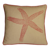 Starfish Decorative Pillow in Coral Sand