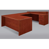Fairplex Right / Left Executive U Desk with Grommet Holes and Wire Management