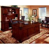 Rue De Lyon Right Executive "U" Desk Grommet Holes