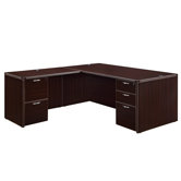 Fairplex 71" Right/Left "L" Executive Desk with 5 Drawers