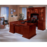 Del Mar Executive U-Shape Bow Front Desk with Right Return