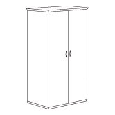 Pimlico Laminate Double Wardrobe/Cabinet