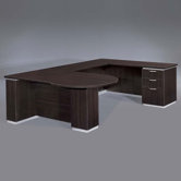 Pimlico Right Peninsula U-Shape Executive Desk (Flat Pack)